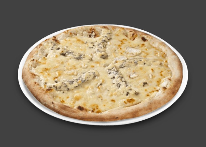 Crme frache, double fromage, chvre, brie, bleu, mozzarella, gorgonzola.
